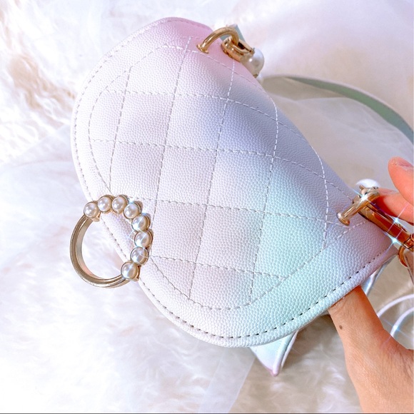 (SALE) Mermaid Colorful Pearl Handbag Crossbody Bag - Picture 6 of 14